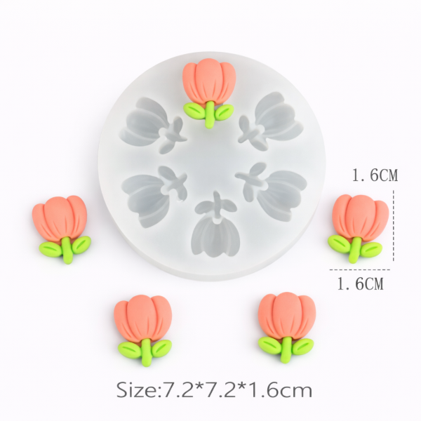 Producto - Aplique Tulipanes x6 022J5
