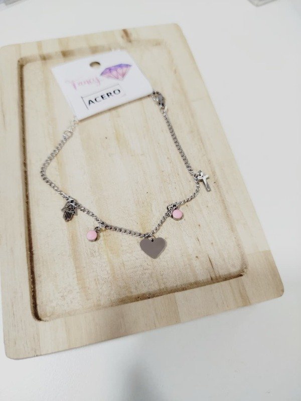 Producto - Pulsera corazon plano