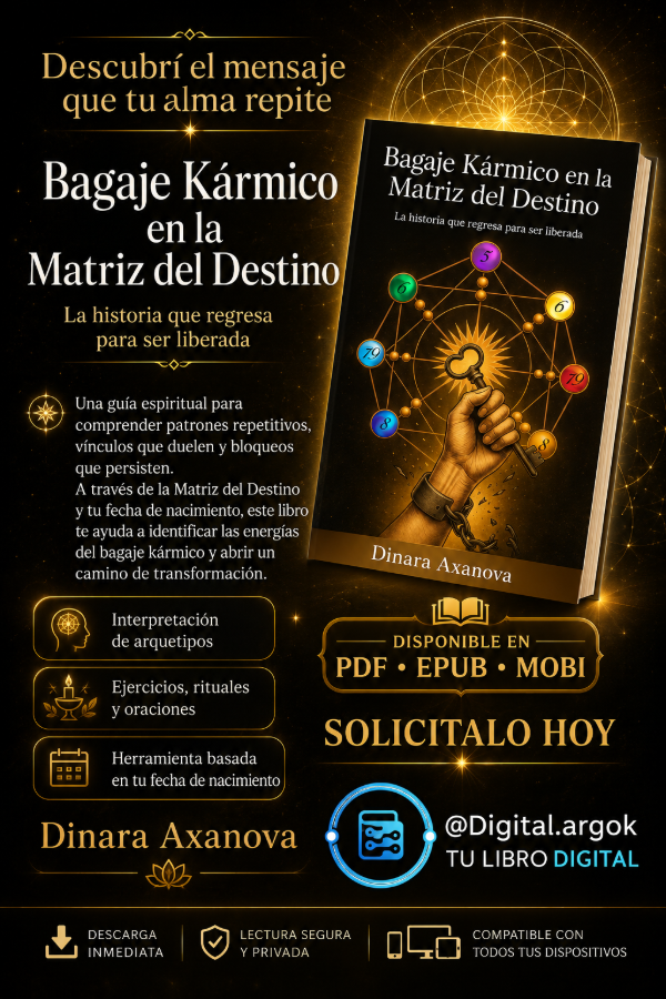 Producto - BAGAJE KÁRMICO EN LA MATRIZ DEL DESTINO  Dinara Axanova