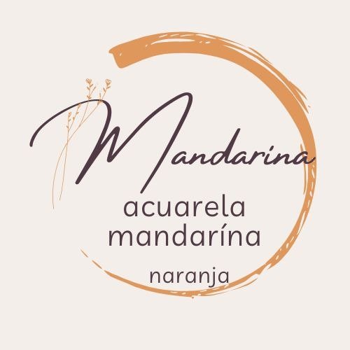Producto - Acuarelas Mandarína (Cerámica) MANDARÍNA - (Naranja)