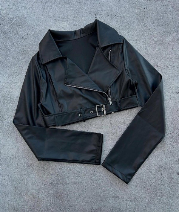 Producto - Campera crop engomada