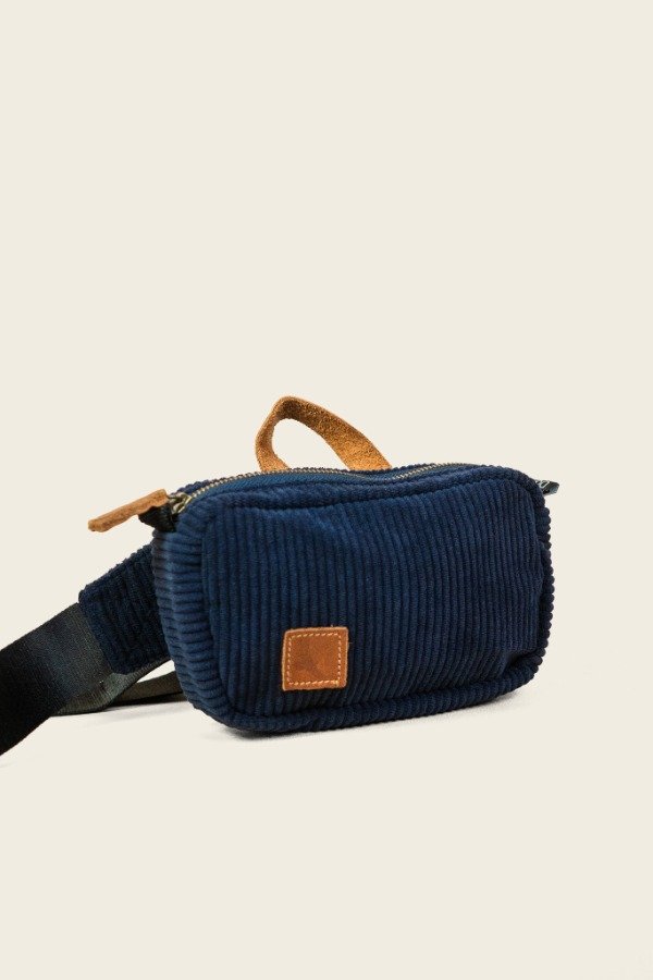 Producto - Riñonera Corderoy Azul