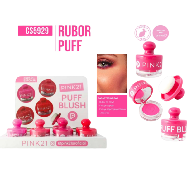 Producto - RUBOR PUFF - PINK 21