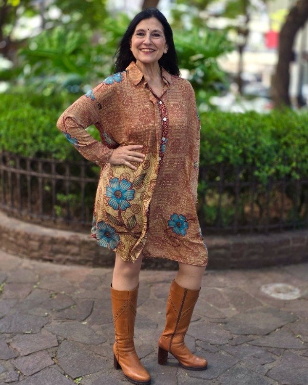 Producto - Vestido/Kimono Sapna Tierra. Talle S/M