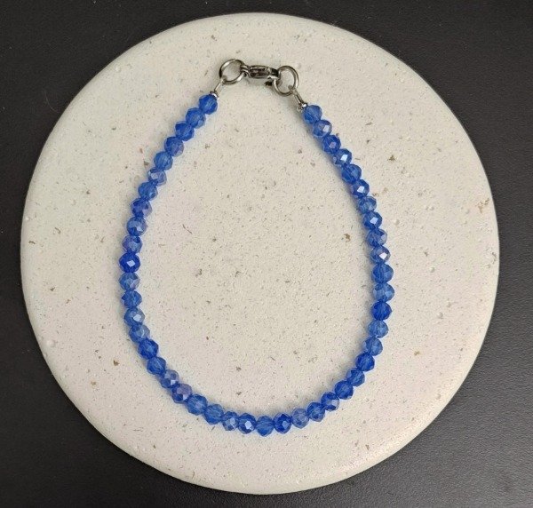 Producto - Pulseras Piedras Cristal Azul