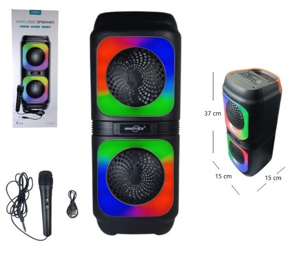 Producto - Parlante Bluetooth GTS-2133 2 x 4" con microfono