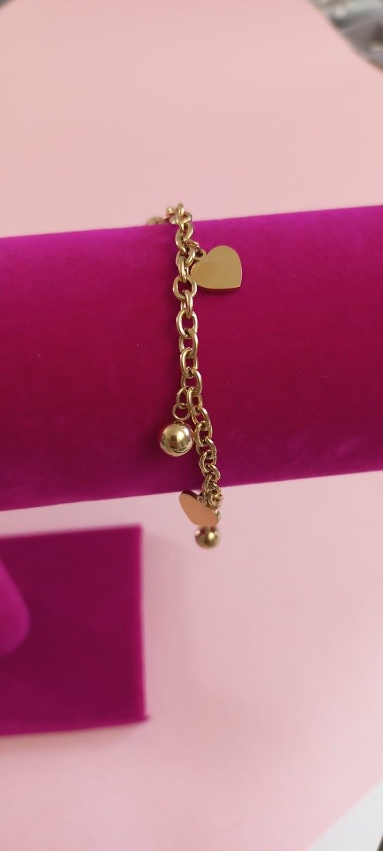 Producto - Pulsera CALU en acero dorado