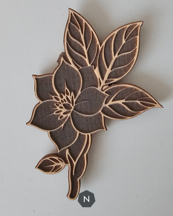 Producto - Sello de goma para estampar  - Flora #4