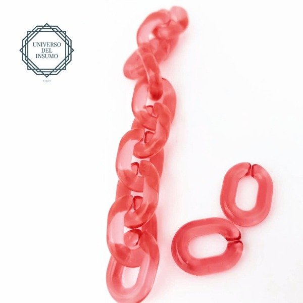 Producto - Eslabón de acrílico para cadenas x 10uni.