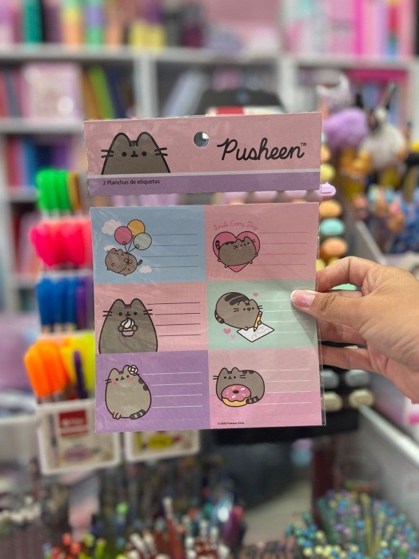 Producto - Etiqueta escolar pusheen - mooving