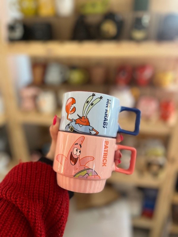 Producto - Taza apilable de Bob esponja x2