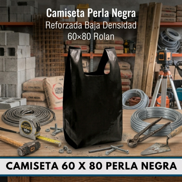 Producto - Camiseta 60 x 80 PERLA NEGRA - BAJA DENSIDAD