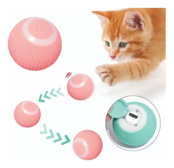 Producto - Pelota interactiva inteligente recargable para gatos - 0