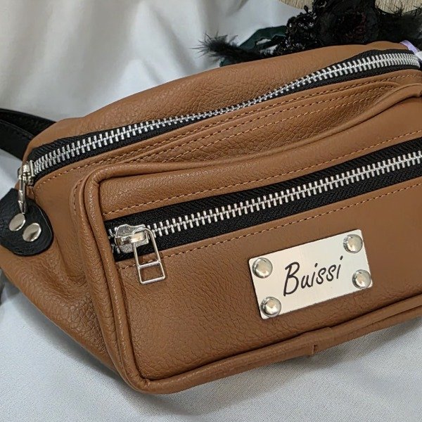 Producto - RIÑONERA MARRON DOBLE CIERRE