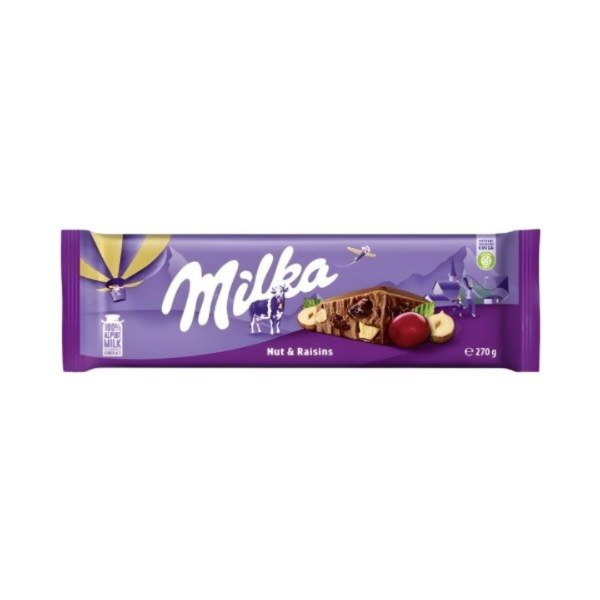 Producto - Milka Nut y Raisins 270gr
