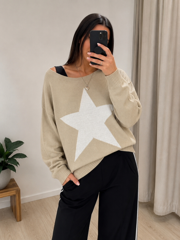 Producto - Sweater Estrella - Beige