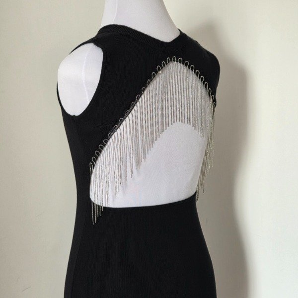 Producto - Vestido de Hilo Sofia Black - S,M,L,XL