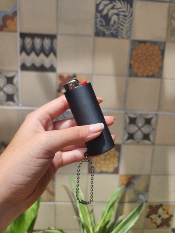 Producto - Porta Encendedor Bic Liso con llavero