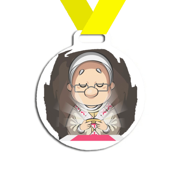 Producto - Medalla Plastica Personalizada visita Papa León XIV #18 - 11