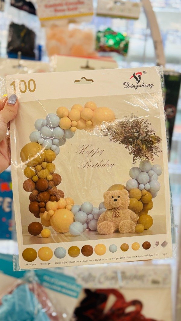 Producto - Set globos metalizados y clásicos por 100 unidades. Temáticos. - 3