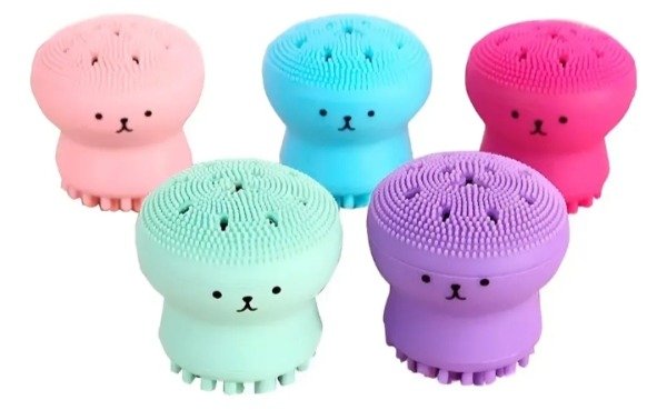 Producto - Cepillo Facial de Silicona Pulpo Limpiador y Masajeador Facial