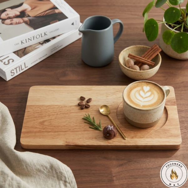 Producto - Bandeja de madera para Desayuno y Café - 2