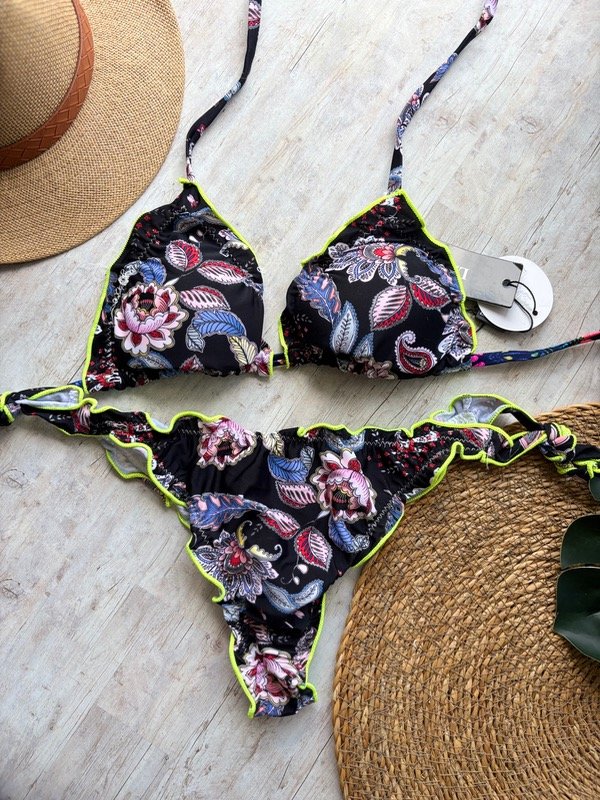 Producto - Bikini art 30032 flores negro