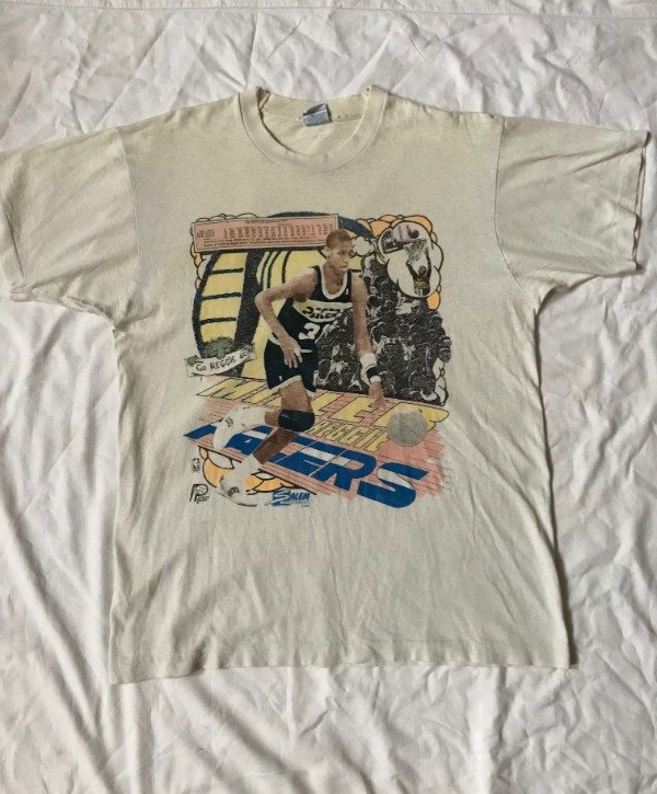 Producto - 1990 rare Reggie Miller by Salem Sportswear single stitch made in U.S.A. tee.