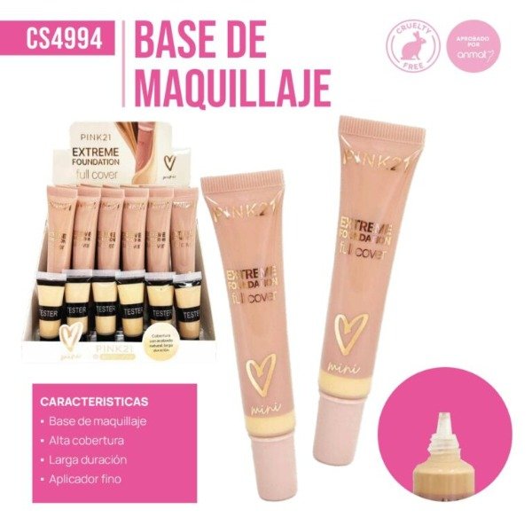 Producto - BASE LÍQUIDA EXTREME FOUNDATION - PINK 21