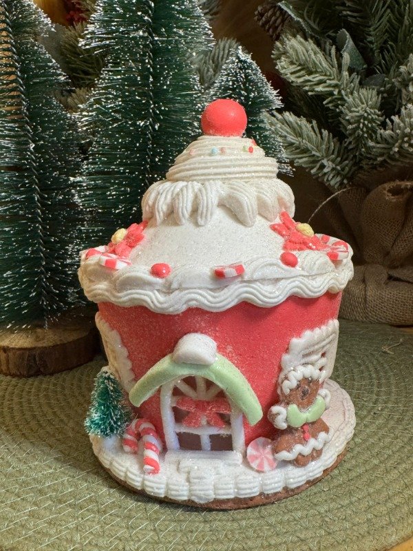 Producto - Casita Cupcake rosa con luz (Efectivo: 50.000)