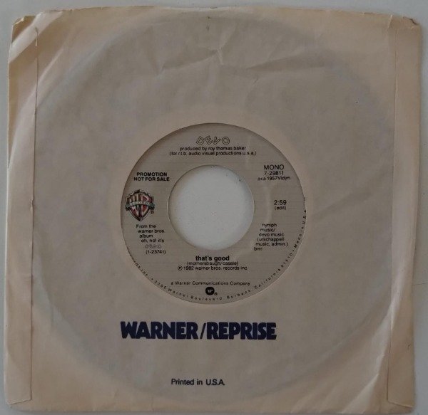 Producto - DEVO That's Good Simple 7 Promo USA 1982 Mono y Stereo