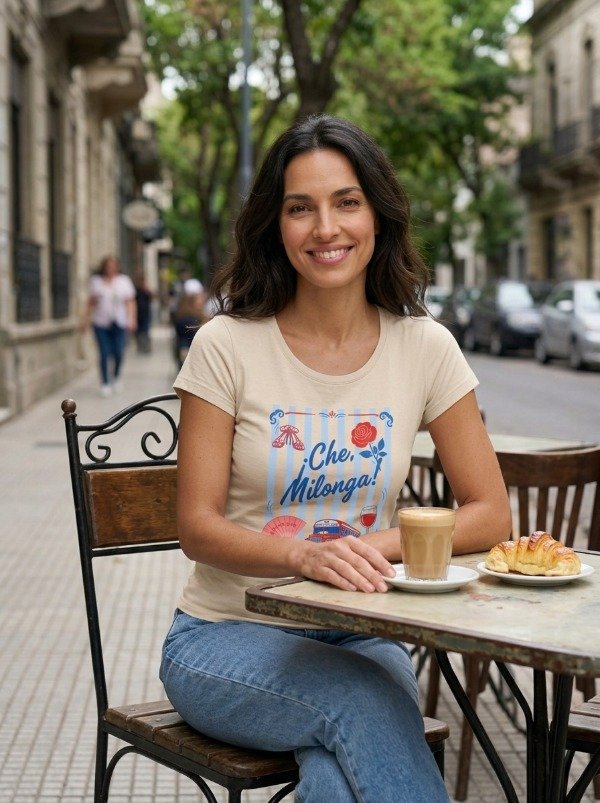 Producto - Remera Entallada Che Milonga - Beige - 4
