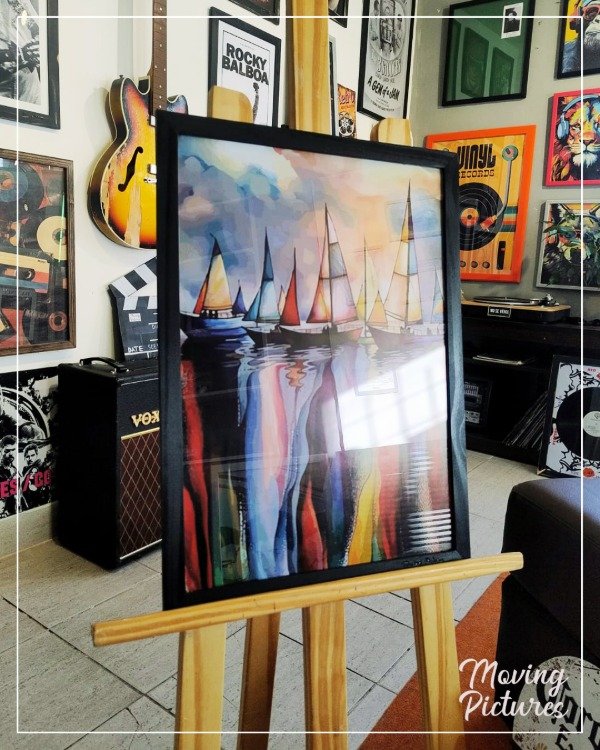 Producto - Cuadro Barcos Acuarelas