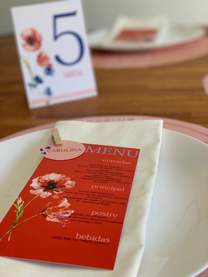 Kit Mesa de Invitados - LA LUNA EN PUNTAS DE PIE