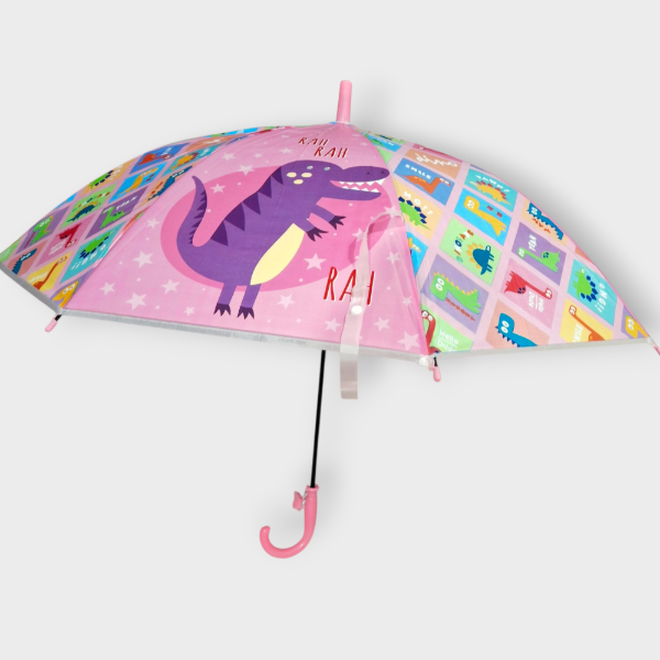 Producto - Paraguas Infantil Dino Rosa
