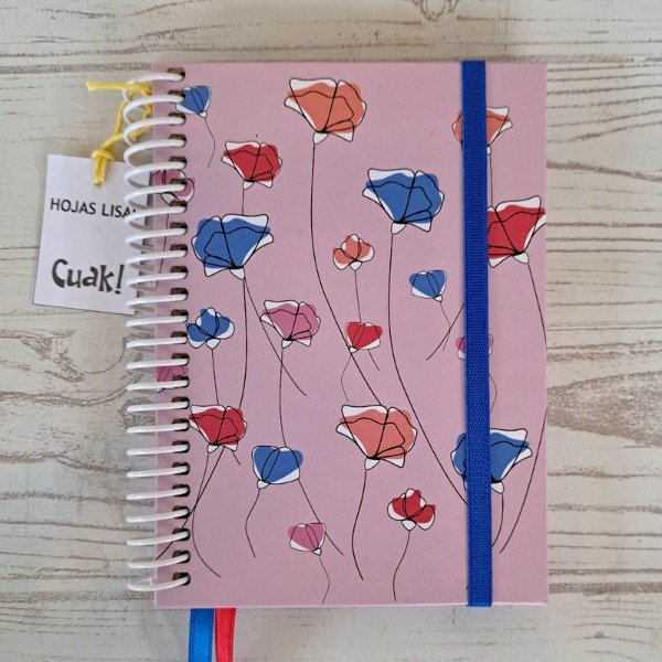 Producto - Cuaderno A6 espiral Primavera Colores Liso