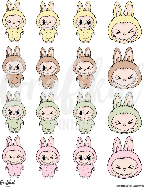 Producto - Transfer Color Labubu 002