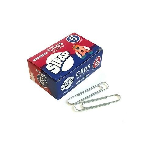 Producto - CLIPS METALICO Nro6 CAJA X50 UNIDADES SIFAP