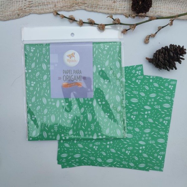 Producto - Verde semillas 15X15 SIMPLE FAZ 20 papeles