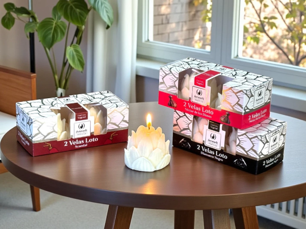 Producto - Velas aromáticas Loto x 2