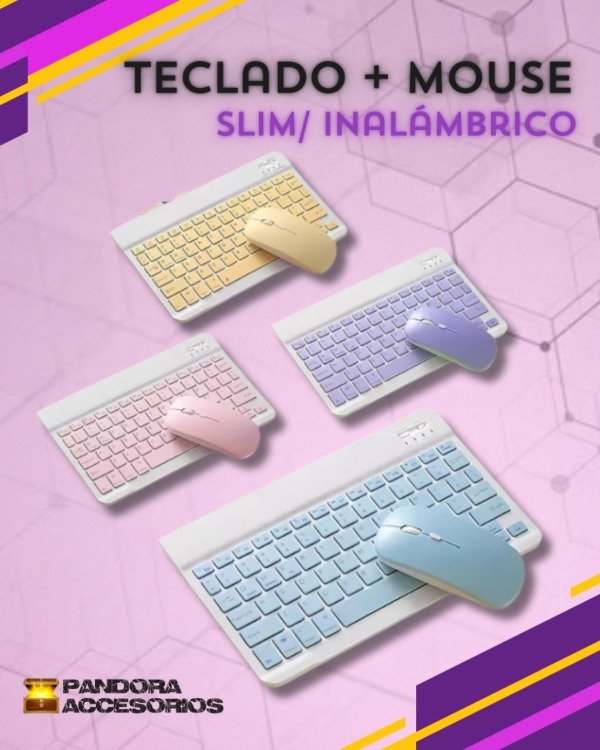 Producto - kit Inalámbrico Teclado y Mouse Slim