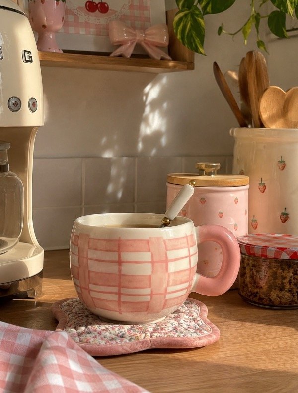 Producto - Taza cute cuadros