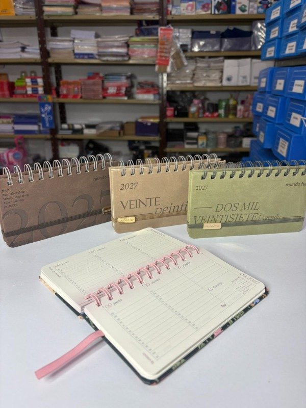 Producto - Agenda Semanal c/espiral POCKET 17x9,5cm - NEO - "Mundo FW" - 0