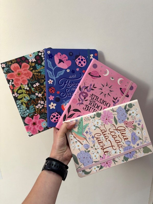 Producto - Cuaderno A5 lomo frases tapa dura