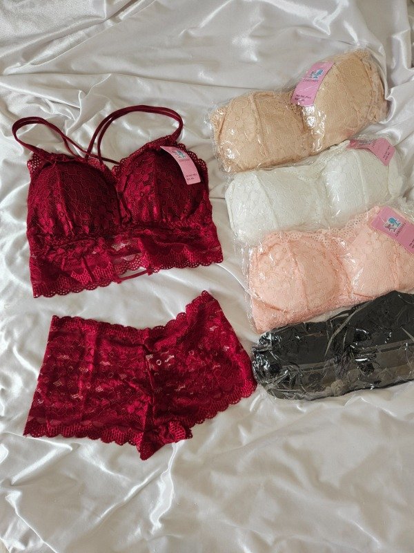 Producto - CONJUNTO DE ENCAJE IMPORTADO CON CULOTTE (A 10)