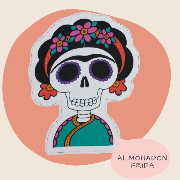Producto - Almohadon Frida "Dia De Los Muertos"