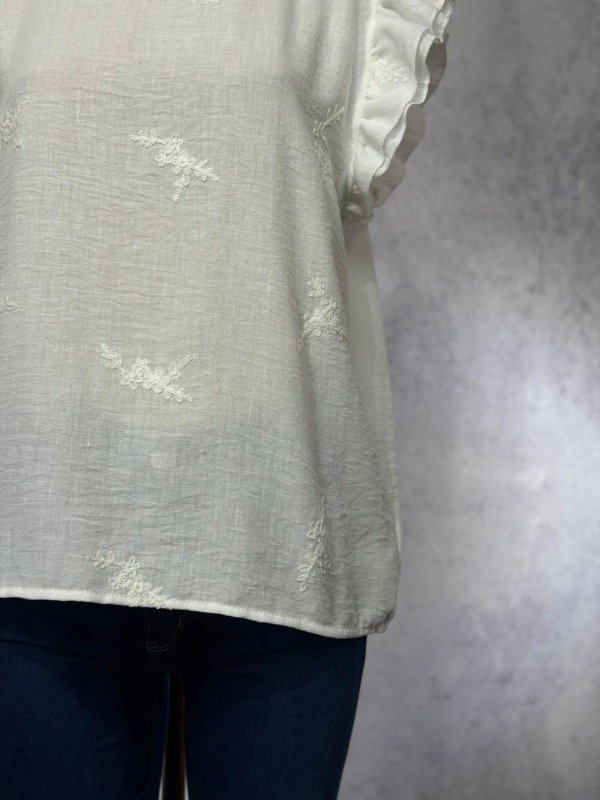 Producto - BLUSA KALA BLANCA LINO BORDADA - 2