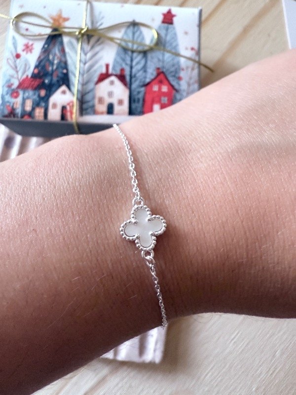 Producto - Pulsera trébol plata 925