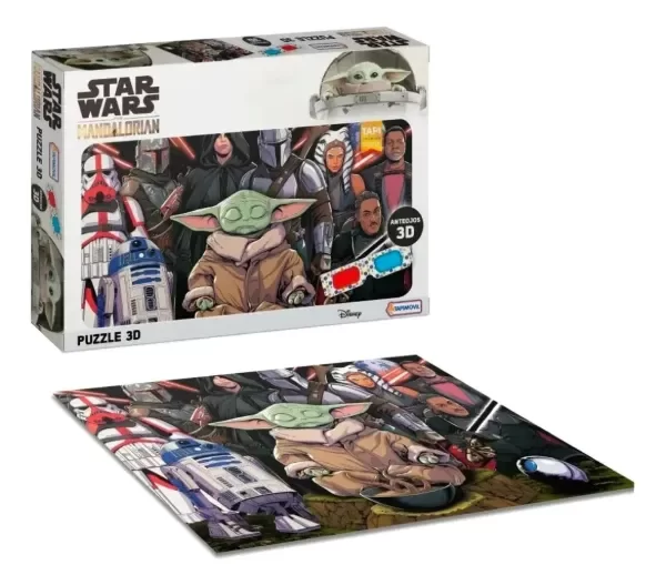 Producto - STAR WARS PUZZLE 3D CON ANTEOJOS 60 PIEZAS