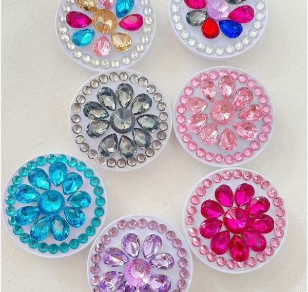 Producto - Popsocket Piedras fucsia